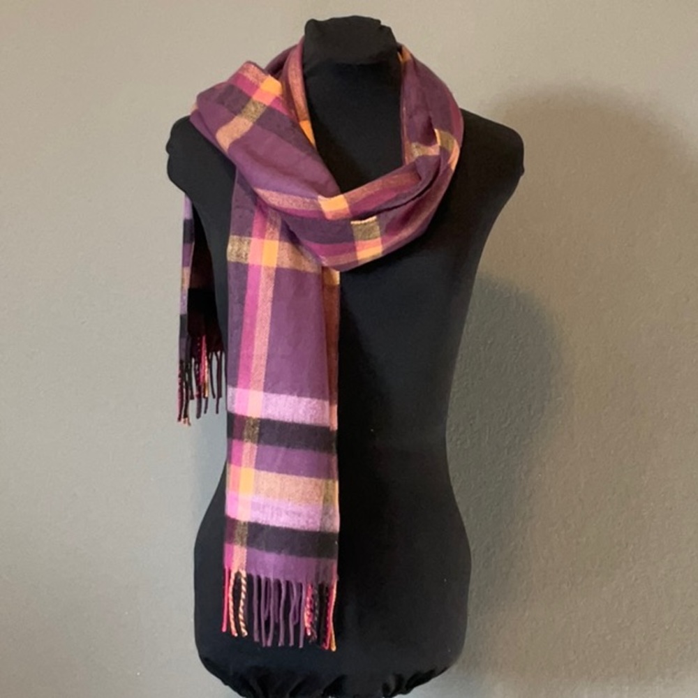 NWOT purple scarf with tassels